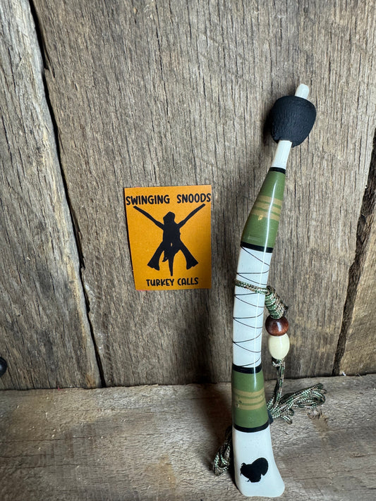 Swinging Snoods Turkey Calls Green and Tan
