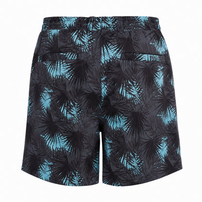 Dry Pocket Midnight Palms - Waterproof Pocket Swim Shorts - Athletic Liner