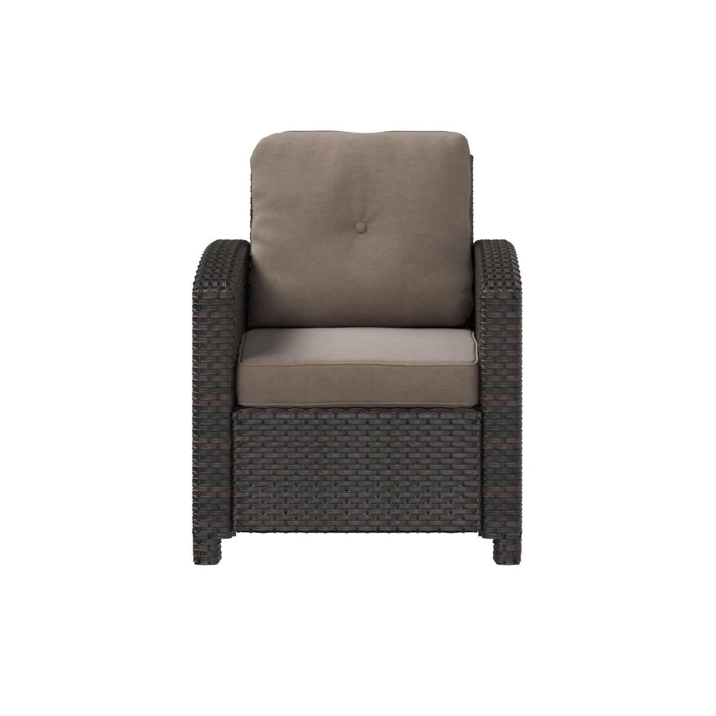 Balkene Home Miles Mocha Finish Outdoor Wicker Club Chair