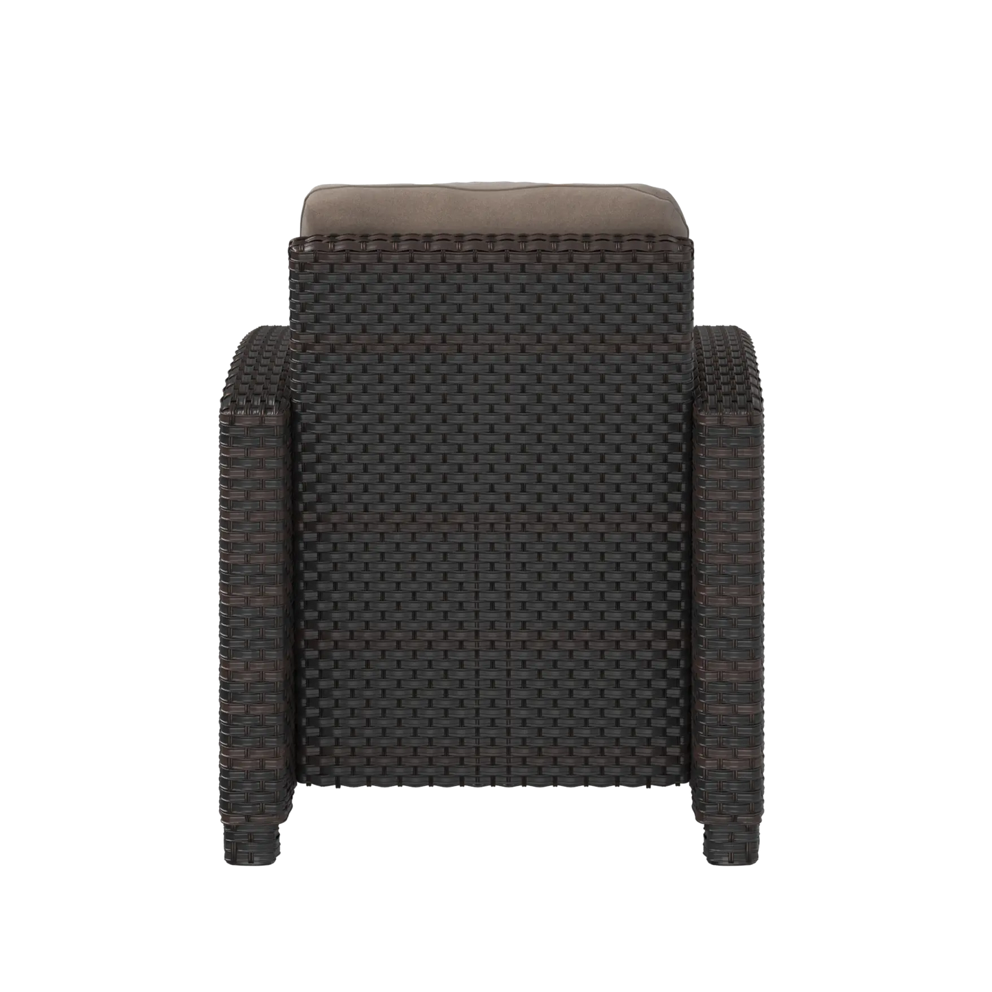 Balkene Home Miles Mocha Finish Outdoor Wicker Club Chair