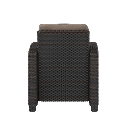 Balkene Home Miles Mocha Finish Outdoor Wicker Club Chair