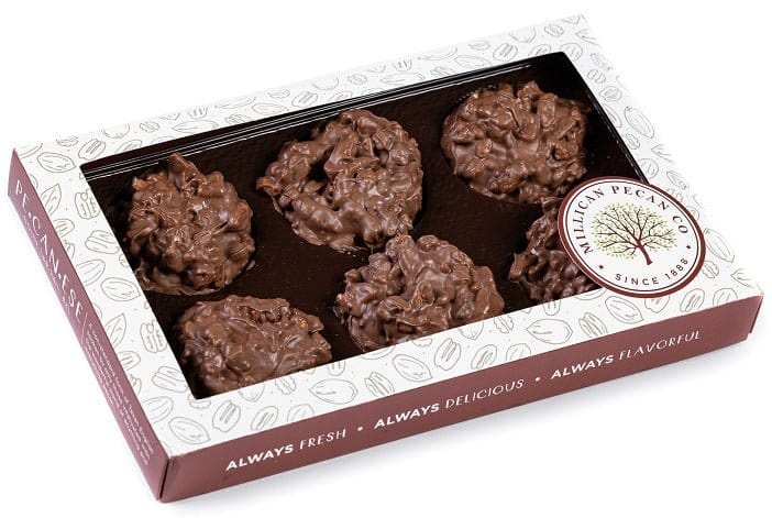 Millican Pecan Clusters - Milk Chocolate Pecan Clusters - Gift Box