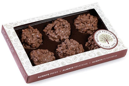 Millican Pecan Clusters - Milk Chocolate Pecan Clusters - Gift Box