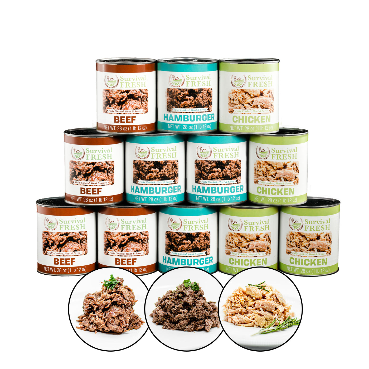 Survival Frog 3 Protein Mixed Canned Meat