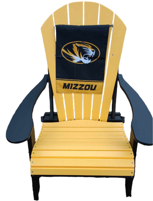 Dutch Country Patio Mizzou team color Adirondack Folding Chair
