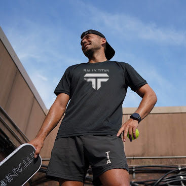 Rally Titan Pickleball Titan Pro 16MM | Thermoformed Unibody Construction | Foam Injected Walls | T700 Titan Carbon Friction Surface | White with Blue Accents