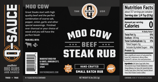 Q Sauce Moo Cow Steak Rub