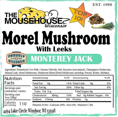Mousehouse Cheesehaus Morel Mushroom with Leeks Monterey Jack