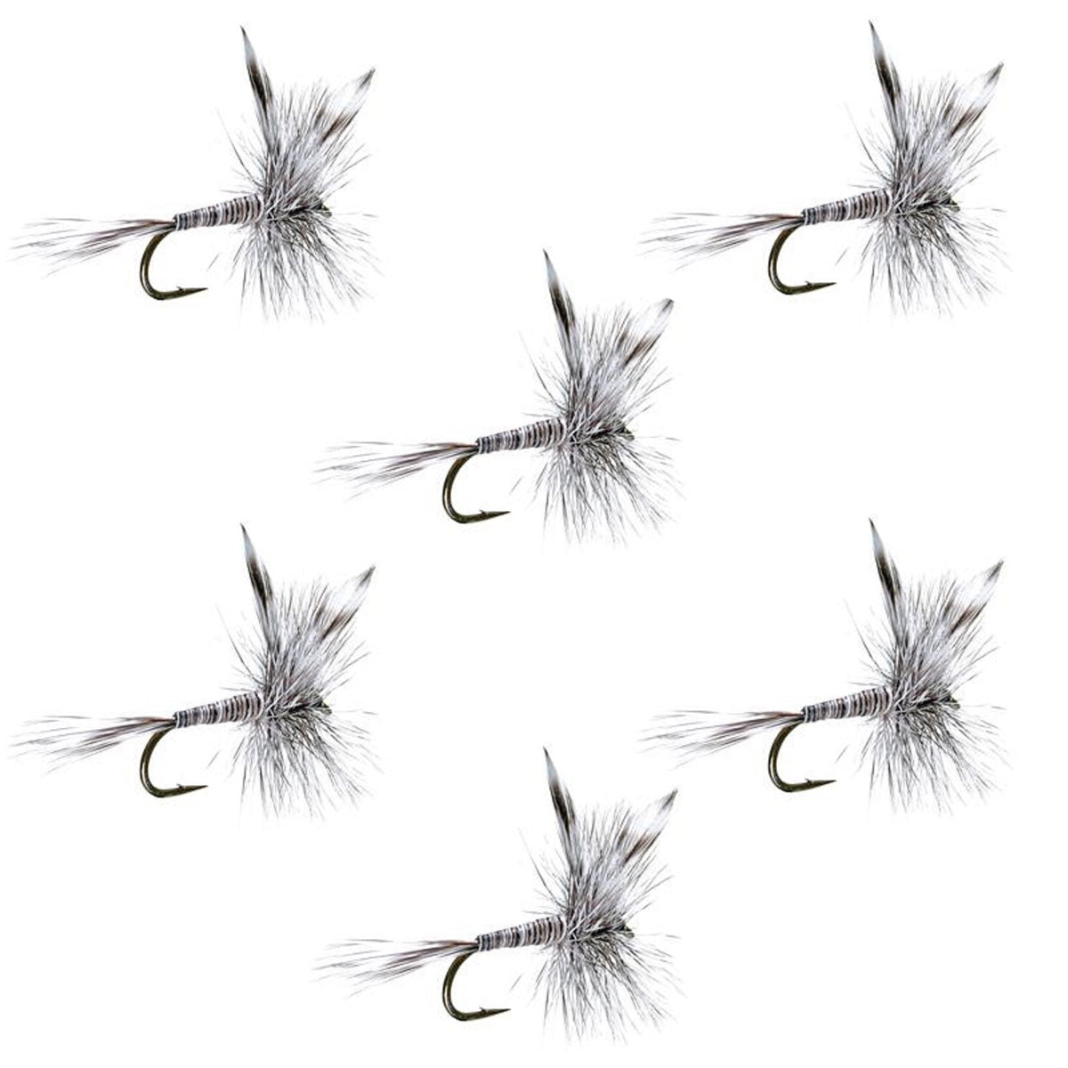 The Fly Fishing Place Mosquito Classic Trout Dry Fly - Set of 6 Flies Size 20