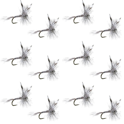 The Fly Fishing Place Barbless Mosquito Classic Trout Dry Fly Fishing 1 Dozen Flies - Hook Size 16