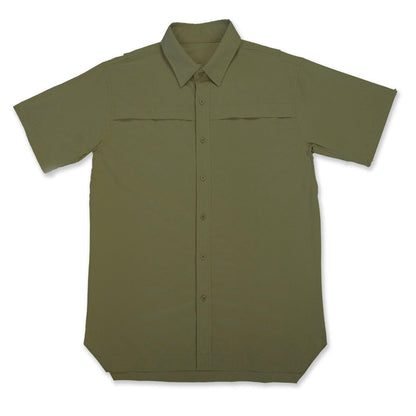 Xotic - Short Sleeve Solid Lifestyle Button Down w/ REPEL-X