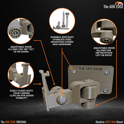 The ADK Edge Rotating Moultrie Wall Mount - The ADK APEX Wall Mount