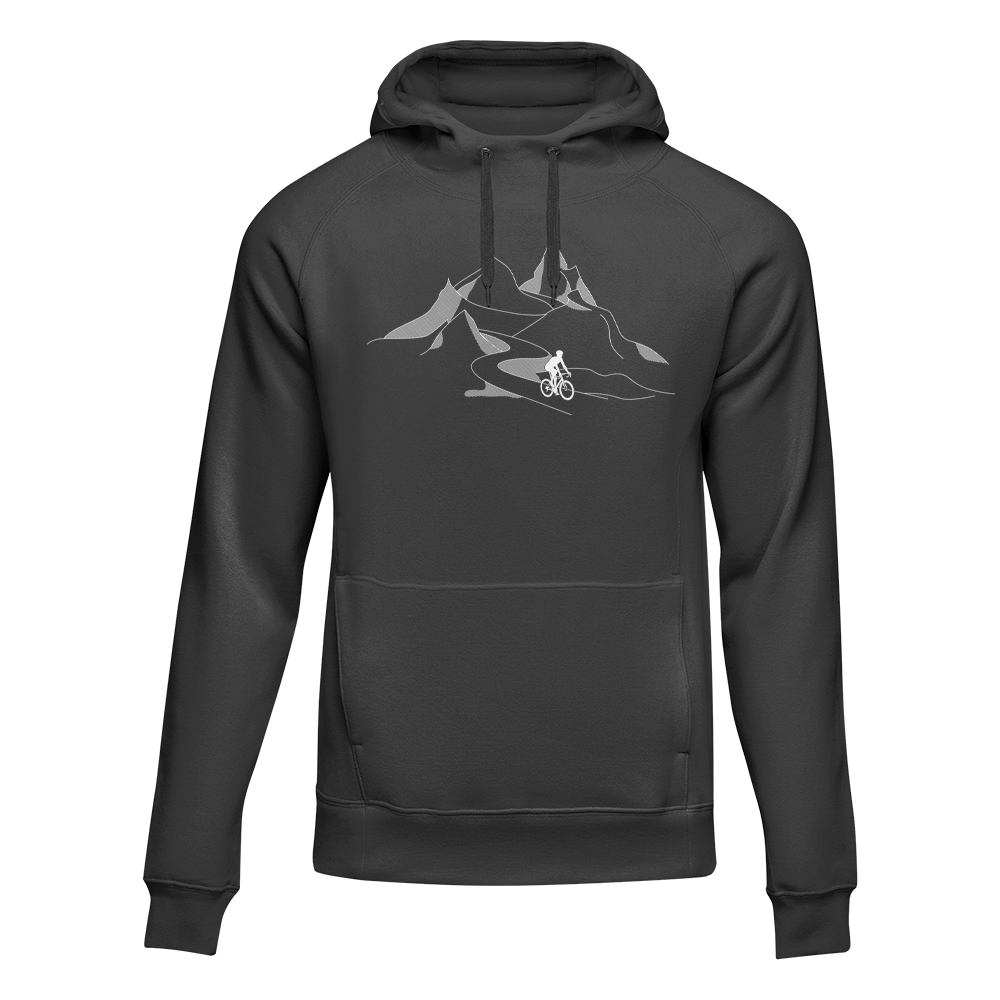 Outdoorzees Mountain Cycling Adult Fleece Hoodie