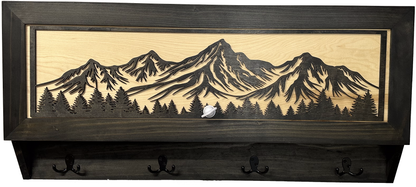 Bellewood Designs - Mountain Scene Concealed Gun Storage Coat, Key, Bag Storage