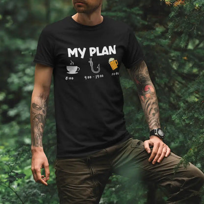 Outdoorzees My Fishing Plan Man T-Shirt