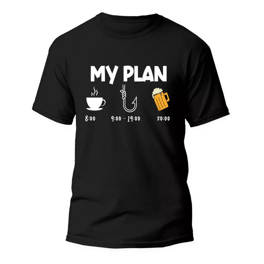 Outdoorzees My Fishing Plan Man T-Shirt