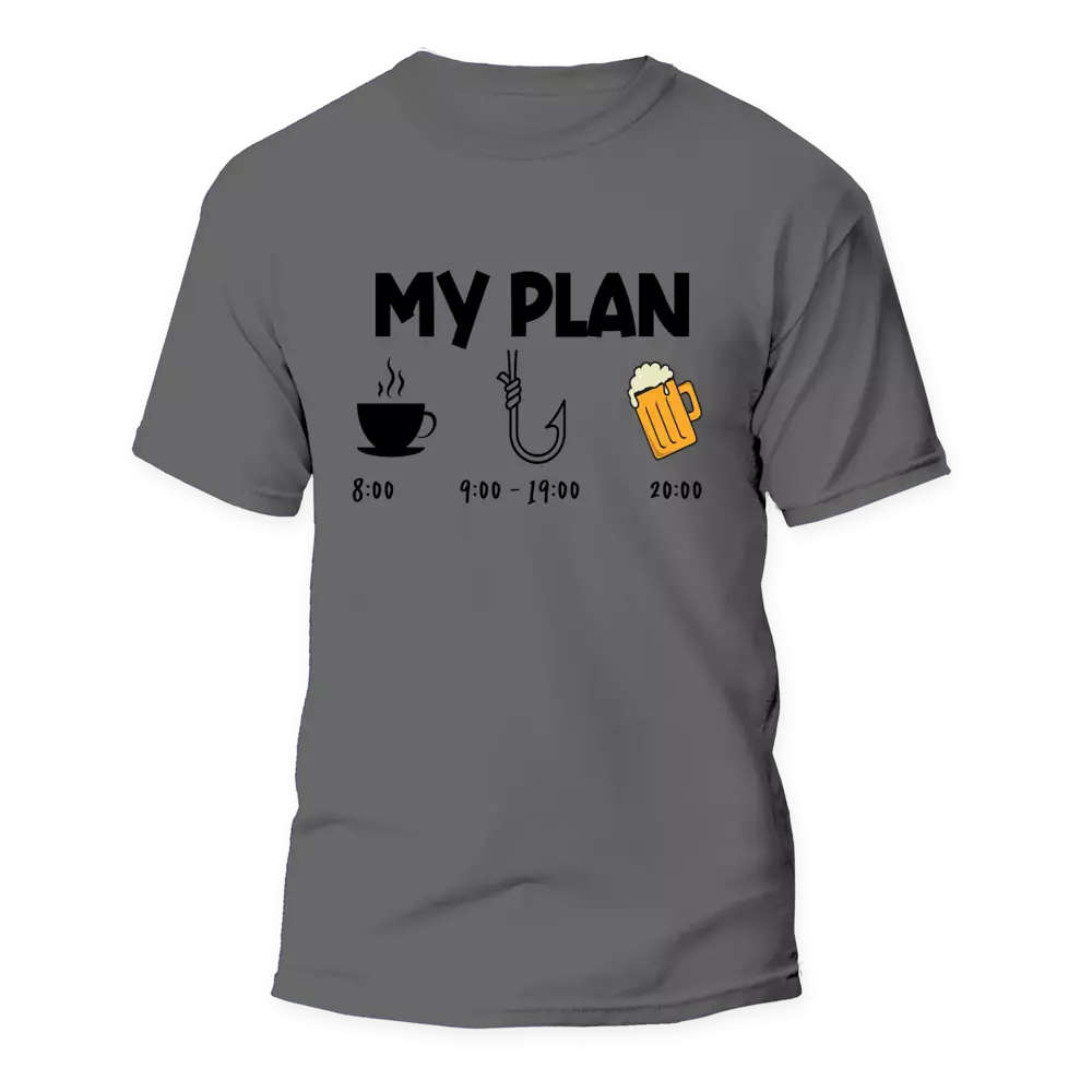 Outdoorzees My Fishing Plan Man T-Shirt