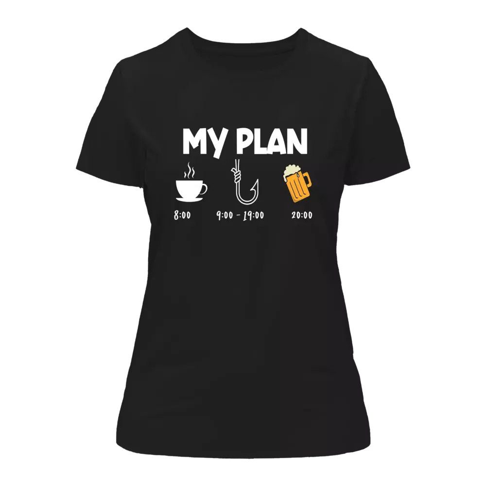Outdoorzees My Fishing Plan T-Shirt for Women