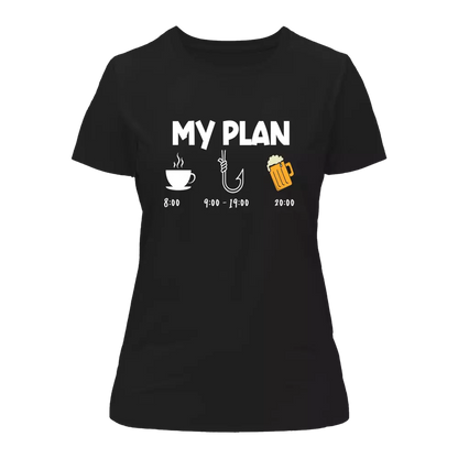 Outdoorzees My Fishing Plan T-Shirt for Women