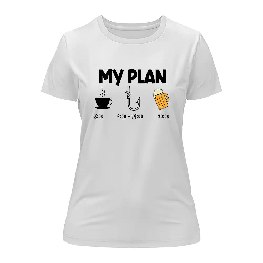 Outdoorzees My Fishing Plan T-Shirt for Women