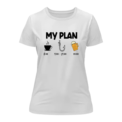 Outdoorzees My Fishing Plan T-Shirt for Women