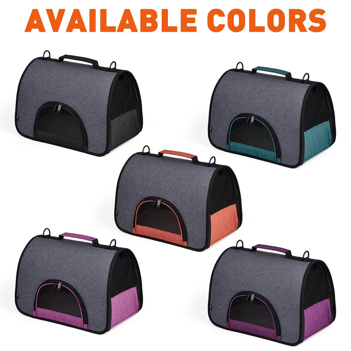 Dogline Dual Color Collapsible Pet Carrier