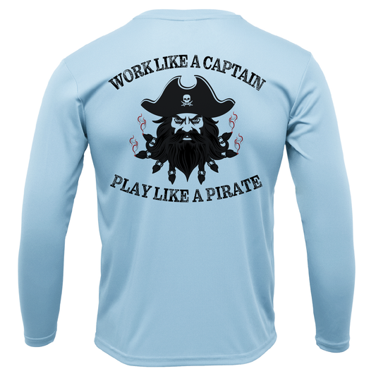 Saltwater Born North Carolina Blackbeard Long Sleeve UPF 50+ Dry-Fit Shirt