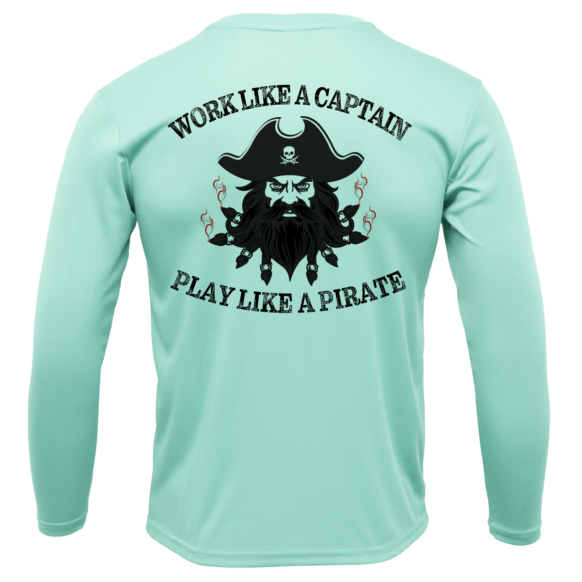 Saltwater Born North Carolina Blackbeard Long Sleeve UPF 50+ Dry-Fit Shirt