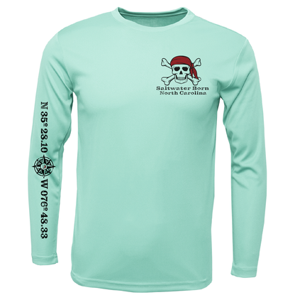 Saltwater Born North Carolina Blackbeard Long Sleeve UPF 50+ Dry-Fit Shirt