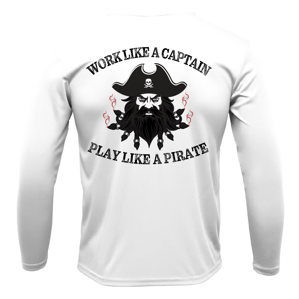 Saltwater Born North Carolina Blackbeard Long Sleeve UPF 50+ Dry-Fit Shirt