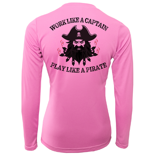 Saltwater Born North Carolina Blackbeard Women's Long Sleeve UPF 50+ Dry-Fit Shirt
