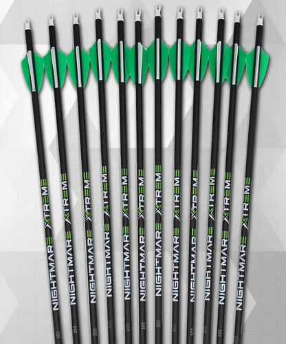 KILLZ Nightmare Xtreme 2.0 300 / 350 / 400/ 500 spine Arrow 12/Pack Fletched