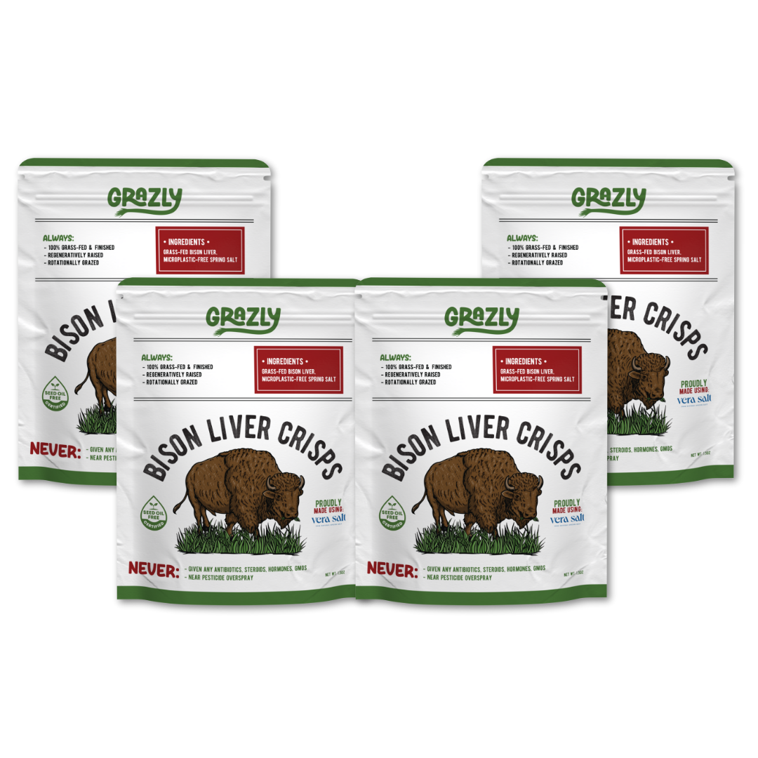 Grazly  Bison Liver Crisps - 100% Grass-Fed/Finished