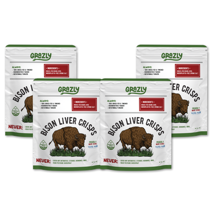 Grazly  Bison Liver Crisps - 100% Grass-Fed/Finished