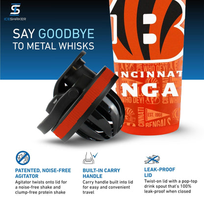Officially Licensed Cincinnati Bengals 26oz Ice Shaker