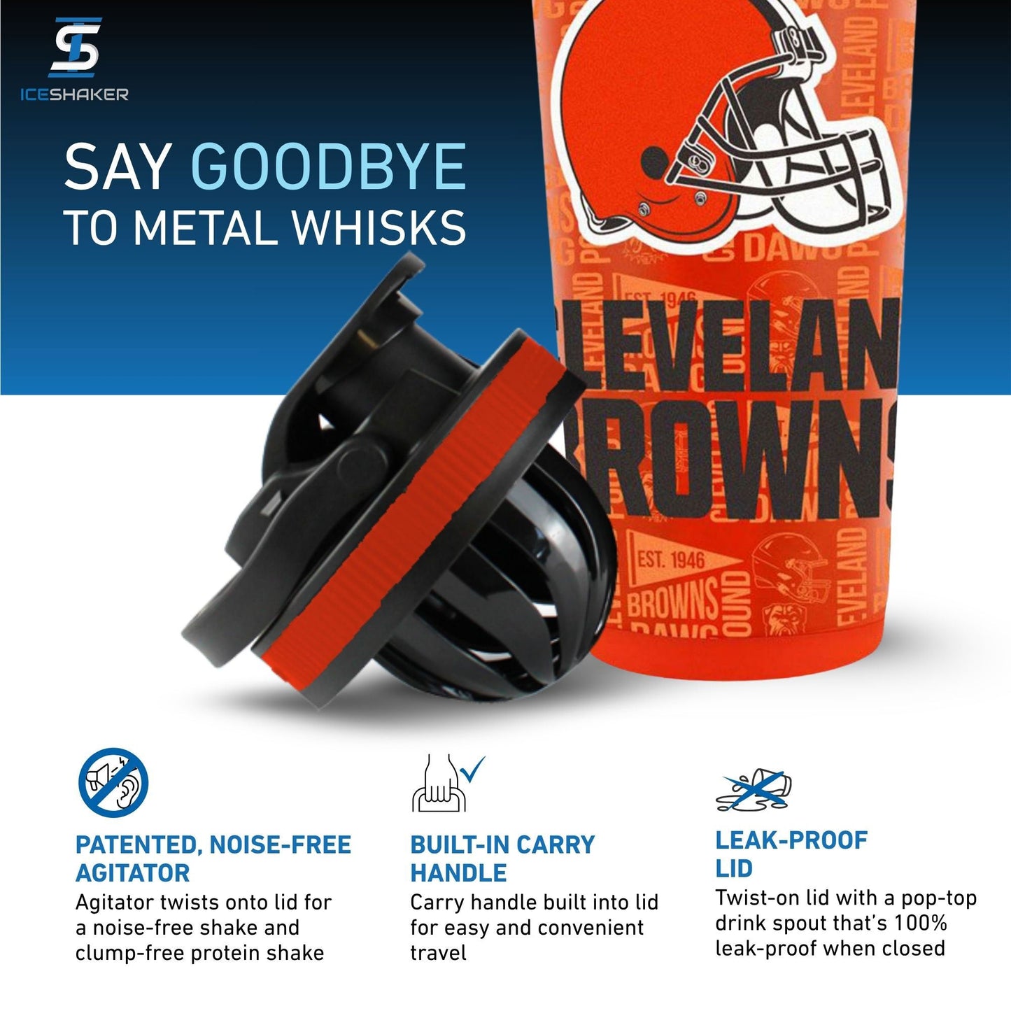 Officially Licensed Cleveland Browns 4D Ice Shaker