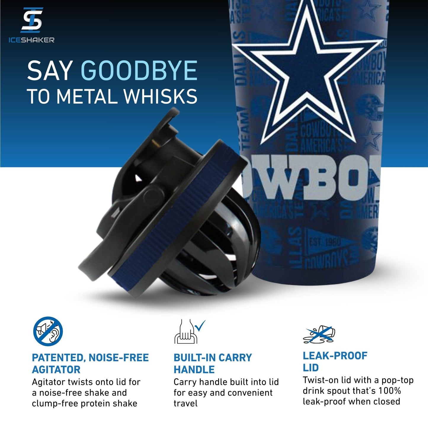 Officially Licensed Dallas Cowboys 4D Ice Shaker