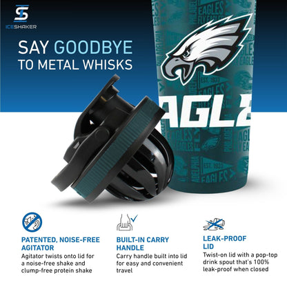 Officially Licensed Philadelphia Eagles 26oz Ice Shaker