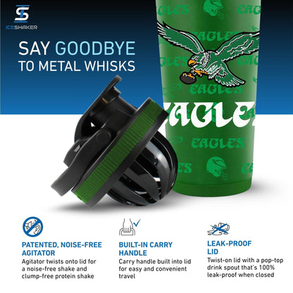 Officially Licensed Philadelphia Eagles Vintage 4D Ice Shaker