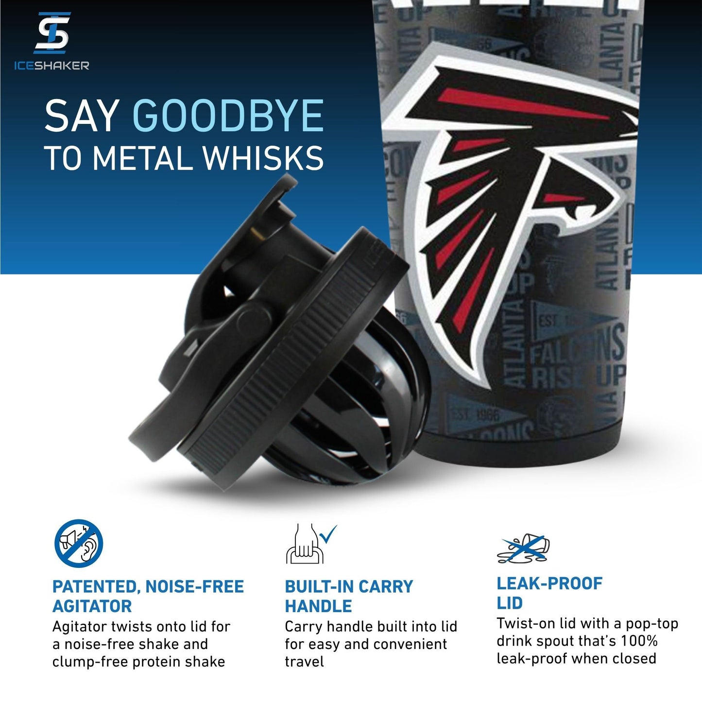 Officially Licensed Atlanta Falcons 26oz Ice Shaker
