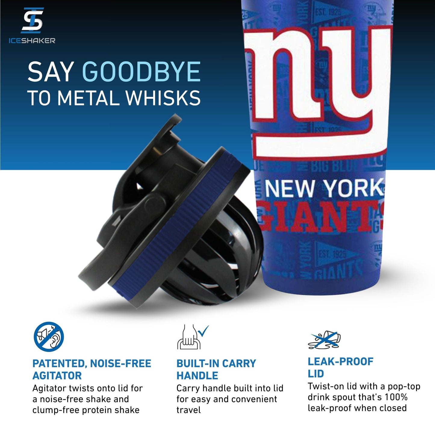 Officially Licensed New York Giants 26oz Ice Shaker