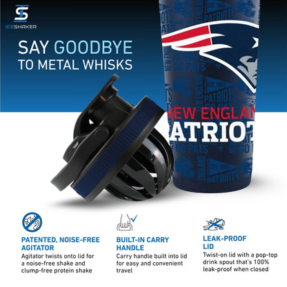 Officially Licensed New England Patriots 26oz Ice Shaker