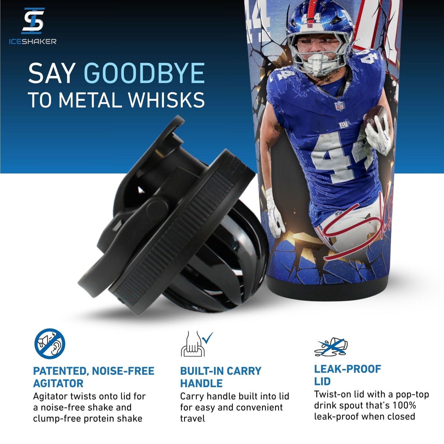 Officially Licensed New York Giants 26oz Ice Shaker