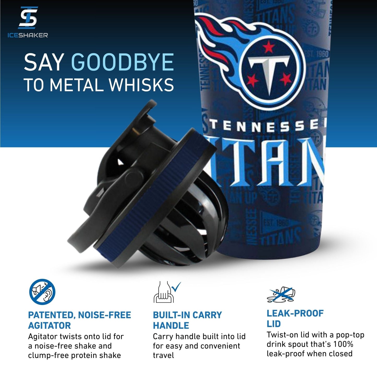 Officially Licensed Tennessee Titans 4D Ice Shaker