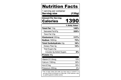 Foundation Outdoors Pasta Alfredo Meal