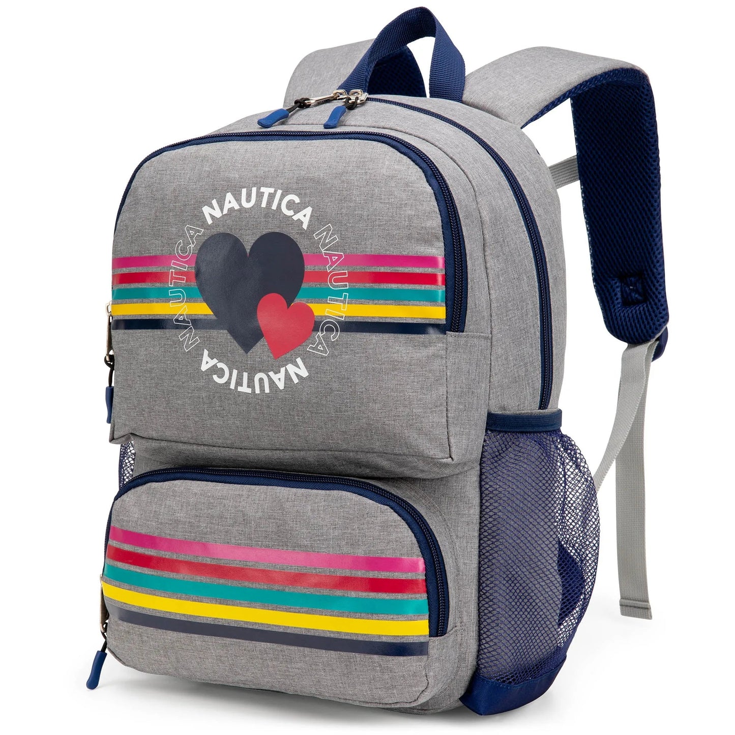 Nautica Kids Backpack for School | Hearts | 16" Tall