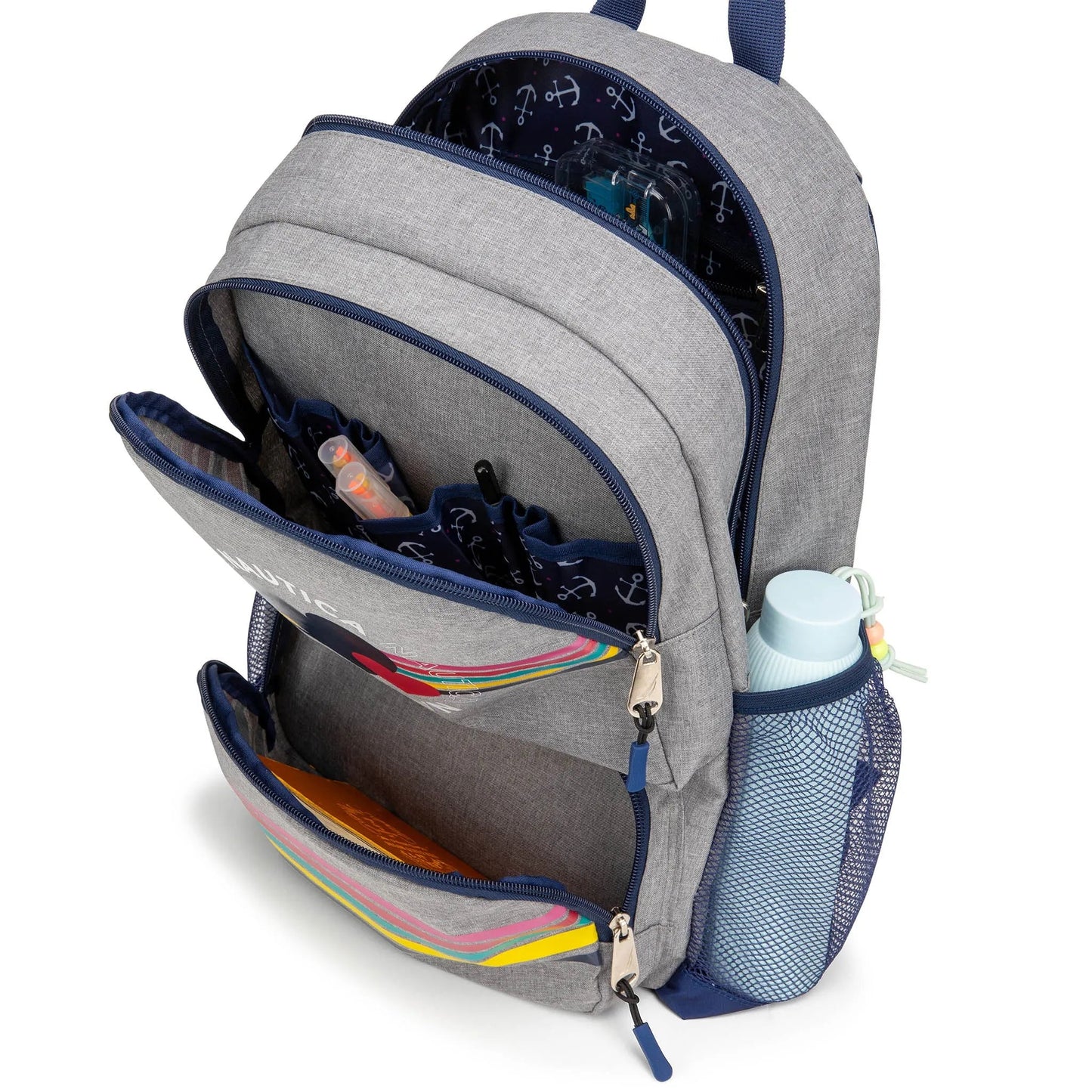 Nautica Kids Backpack for School | Hearts | 16" Tall