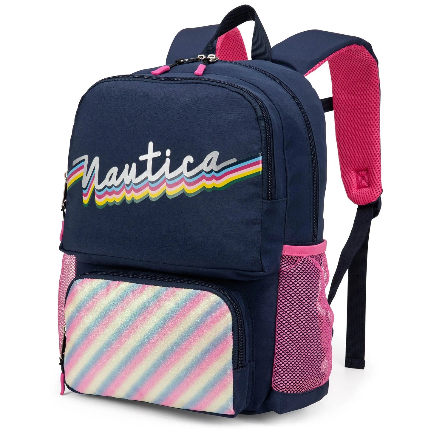 Nautica Kids Backpack for School | Retro Rainbow | 16" Tall