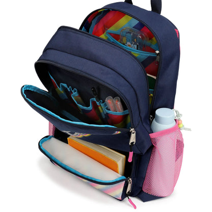 Nautica Kids Backpack for School | Retro Rainbow | 16" Tall