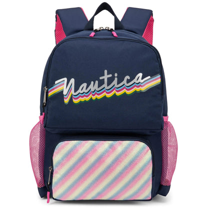 Nautica Kids Backpack for School | Retro Rainbow | 16" Tall
